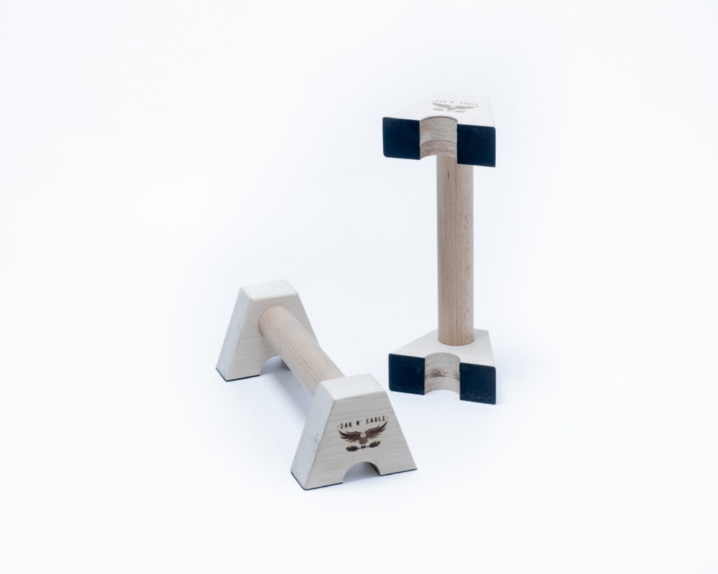 mini wooden parallettes